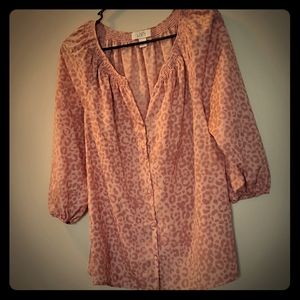 LOFT LADIES LEOPARD 🐆 PRINT BLOUSE